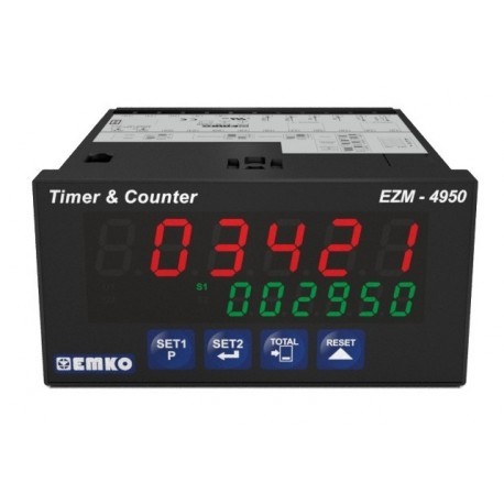 EZM-4950 Çok Fonksiyonlu Programlanabilir Zaman Rölesi ve Sayıcı