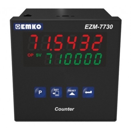 EZM-7730 Tek Setli Programlanabilir Sayıcı