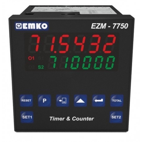 EZM-7750 Çok Fonksiyonlu Programlanabilir Zaman Rölesi ve Sayıcı